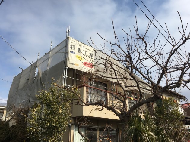 足場の解体
