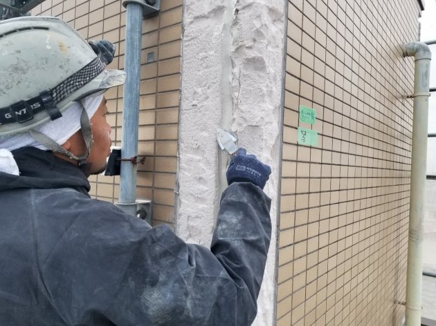 防水コーキング処理