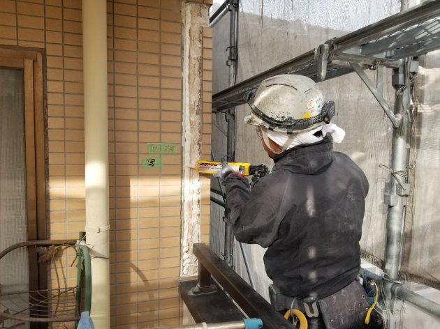防水　コーキング処理