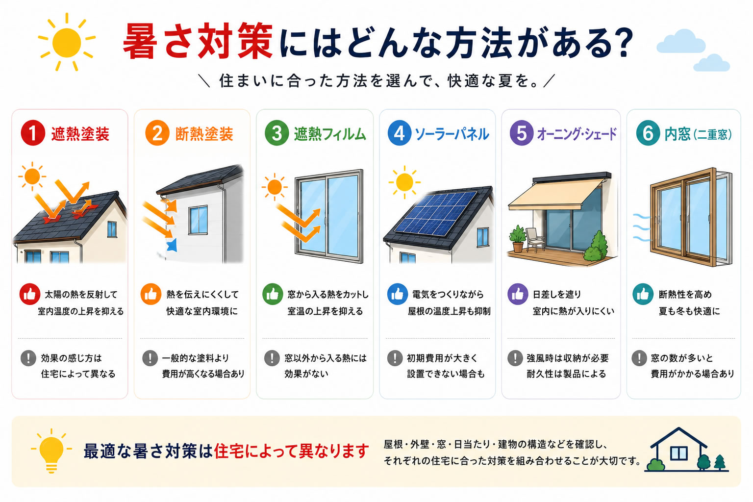 暑さ対策にはどんな方法がある?