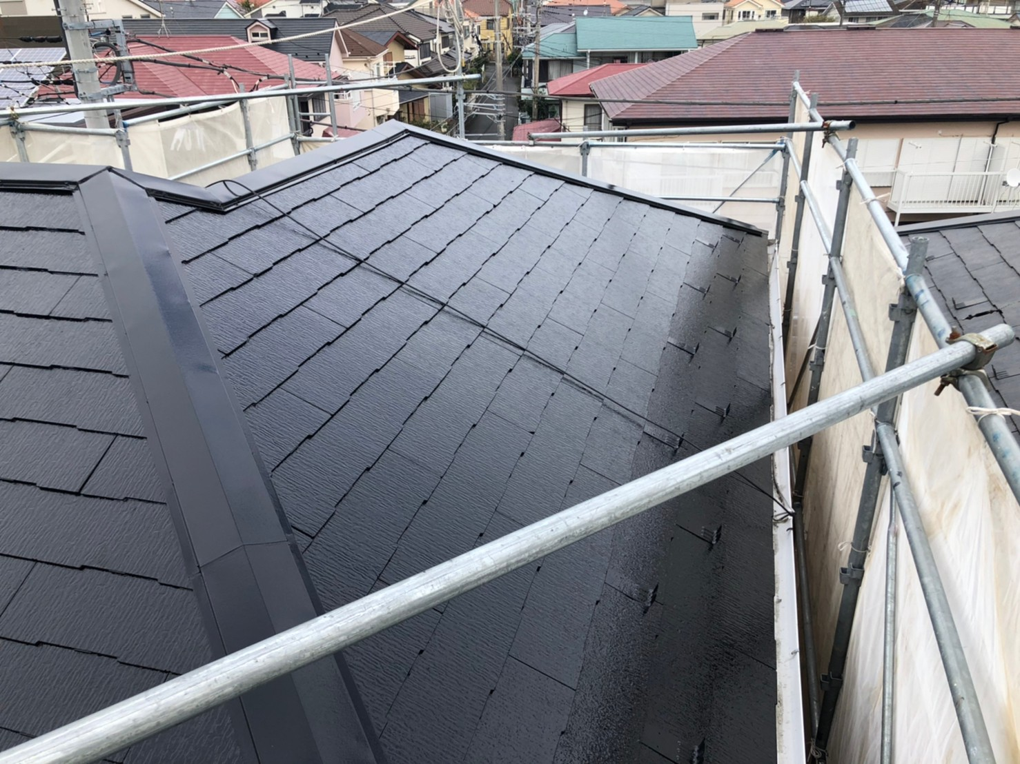 屋根施工後