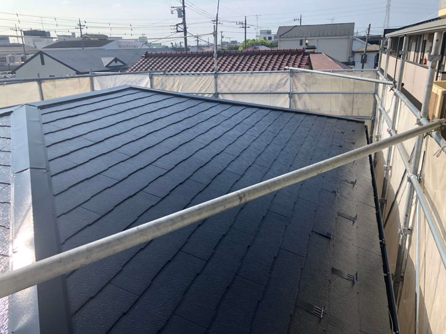 屋根施工後
