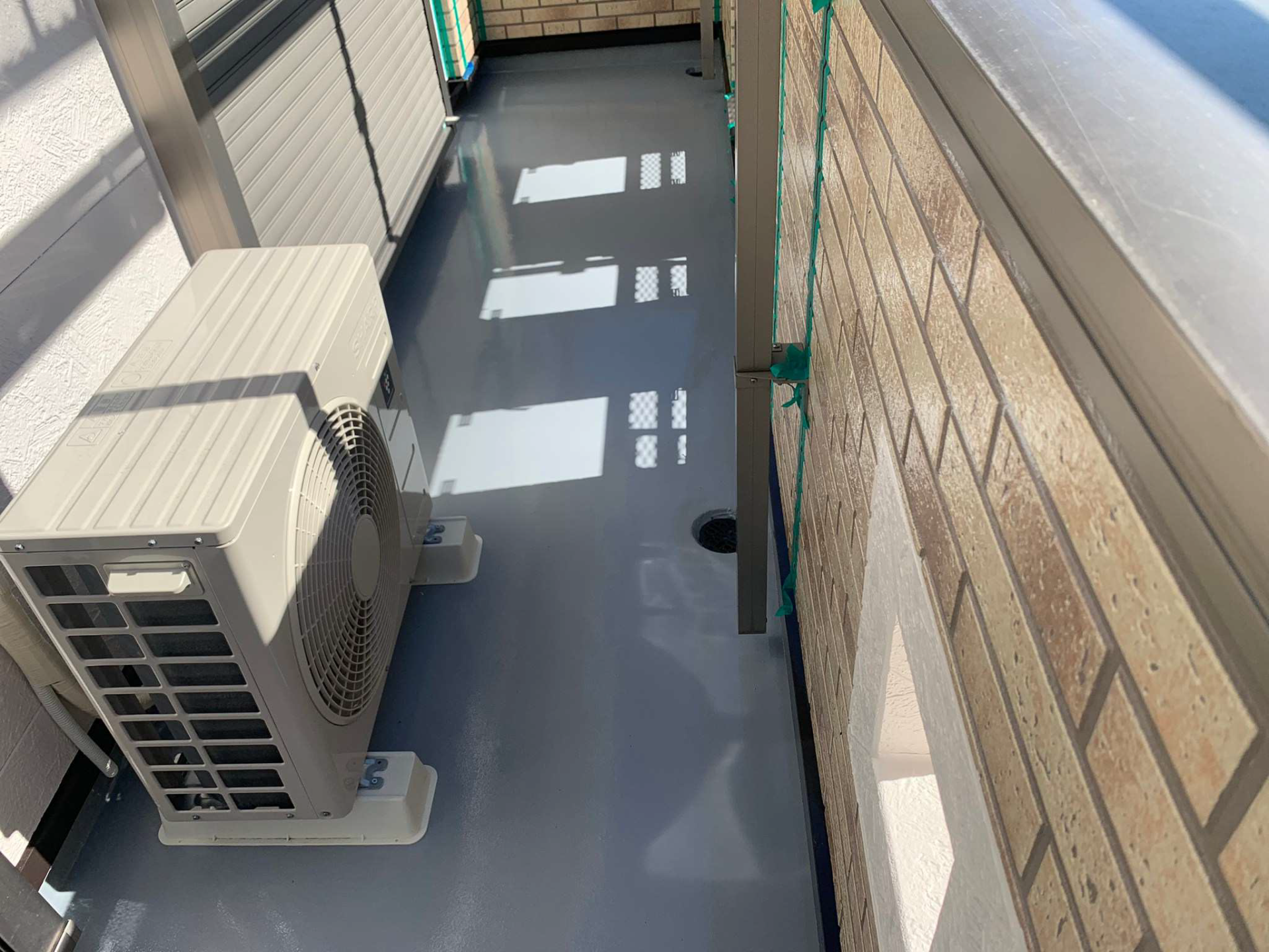 ベランダ防水施工後
