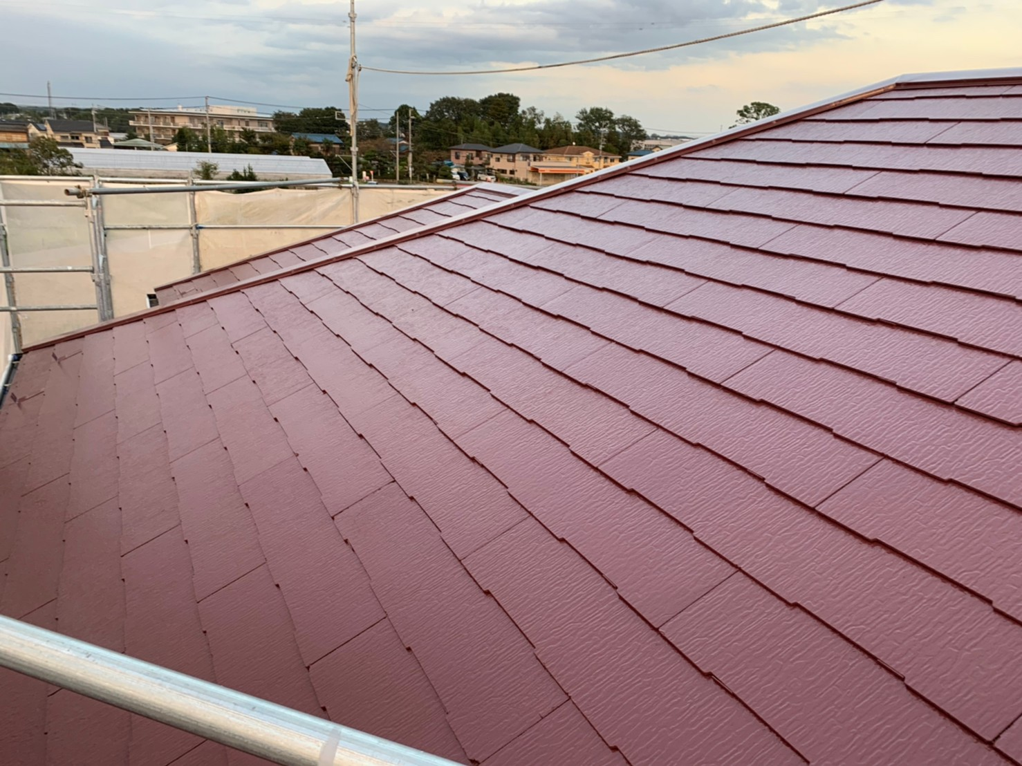 屋根施工後