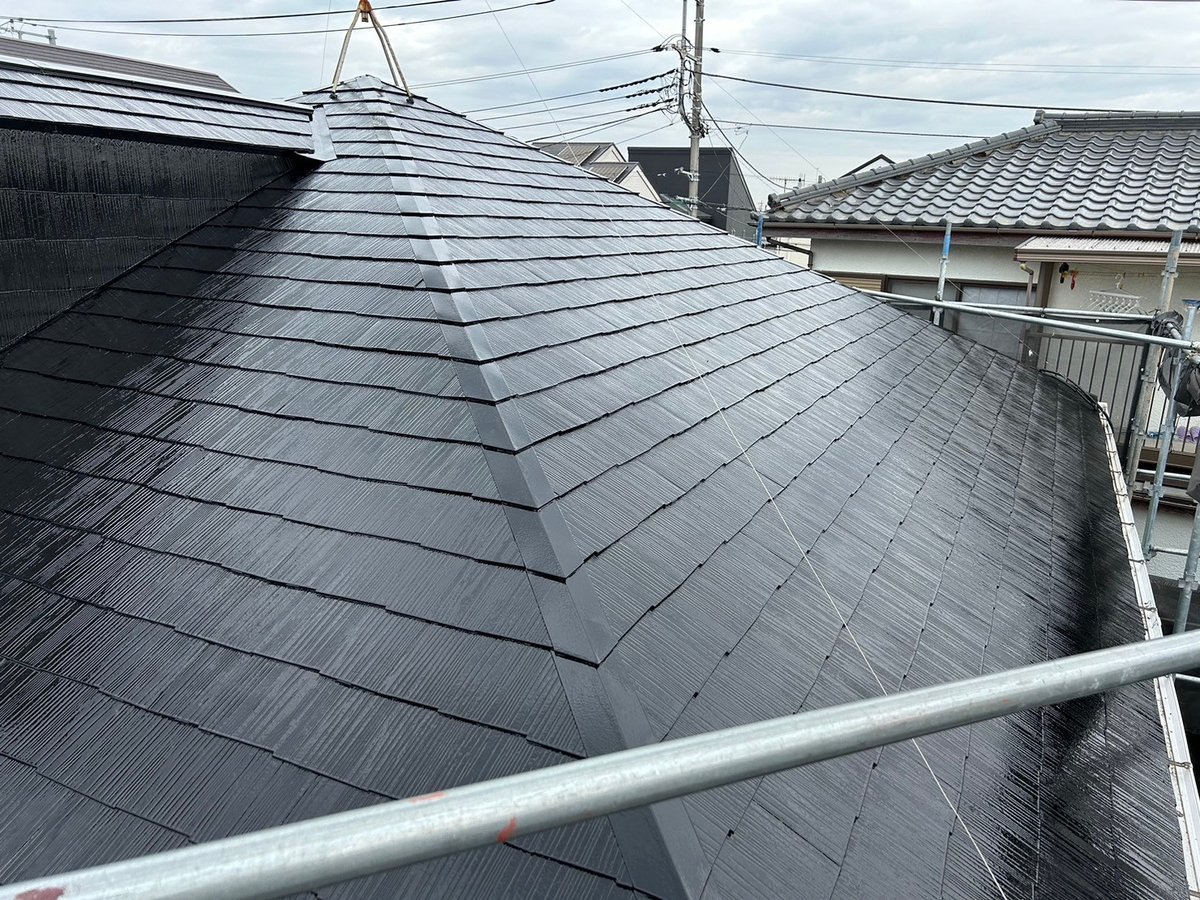 施工後 工事を終えた屋根です。