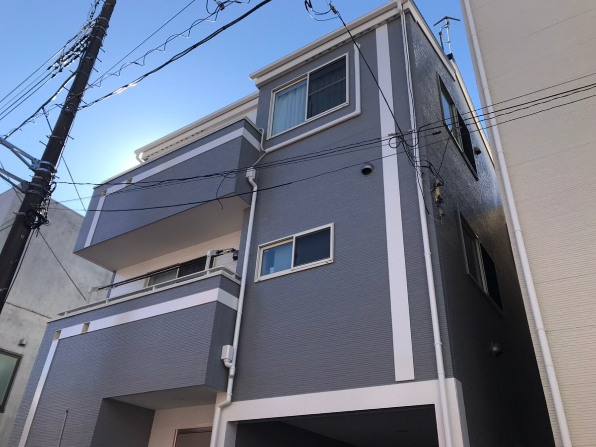 施工後 工事を終えた外観です。