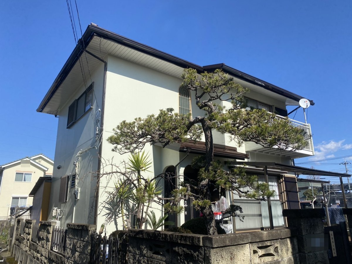 施工後 工事を終えた外観です。