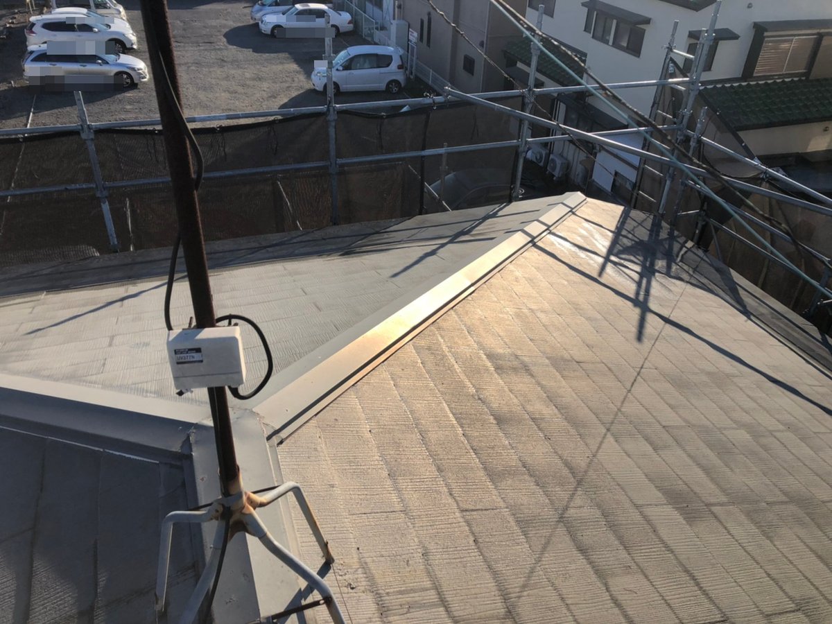 施工前 工事前の屋根です。