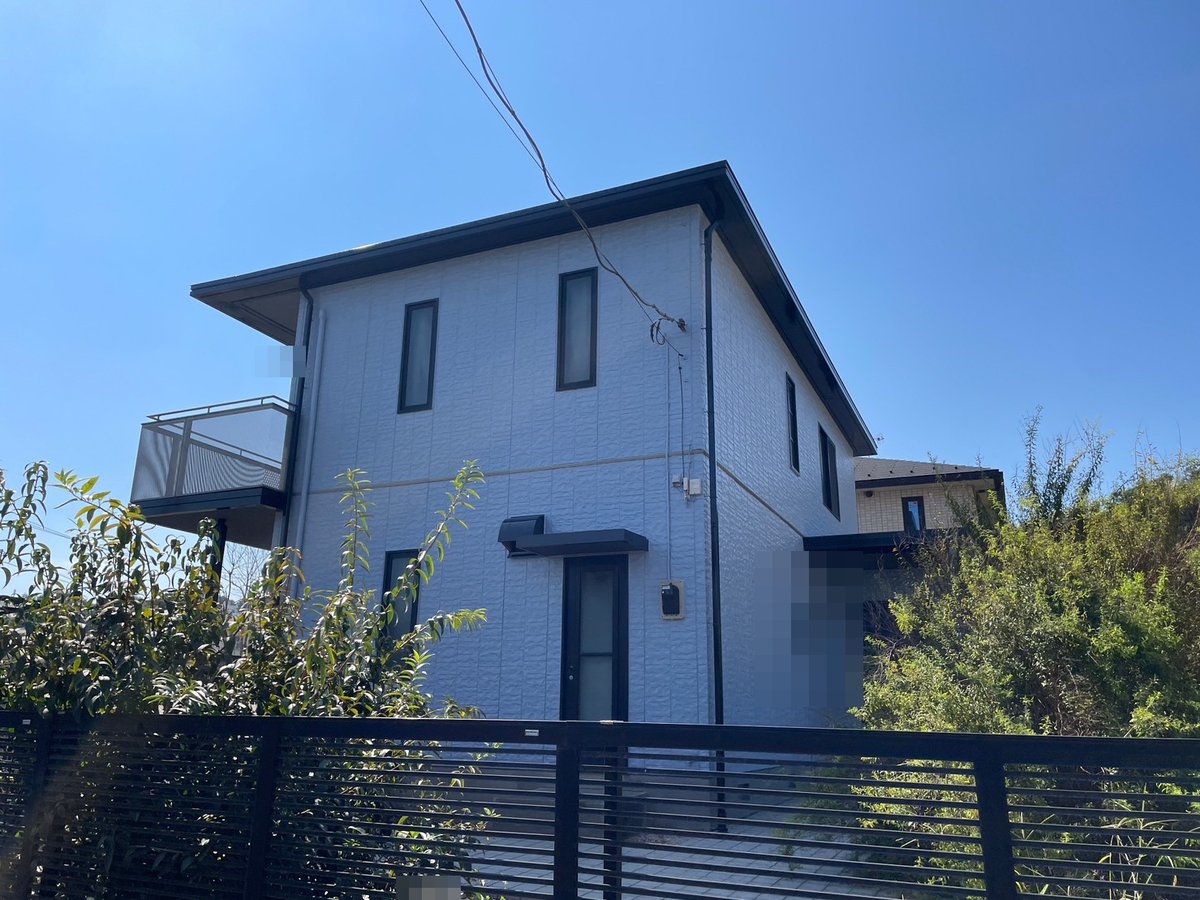 施工後 工事を終えた外観です。