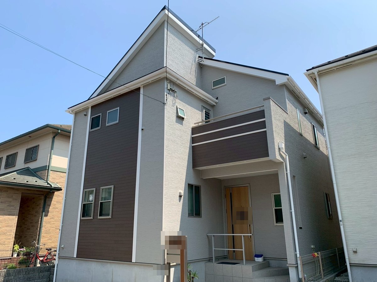 施工後 工事を終えた外観です。