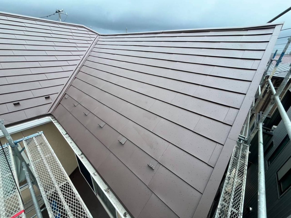 施工後　工事を終えた屋根です。