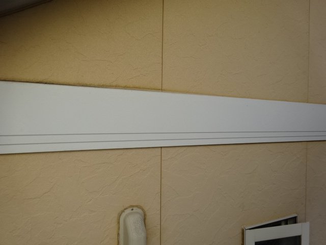 施工前　工事前の帯板です。