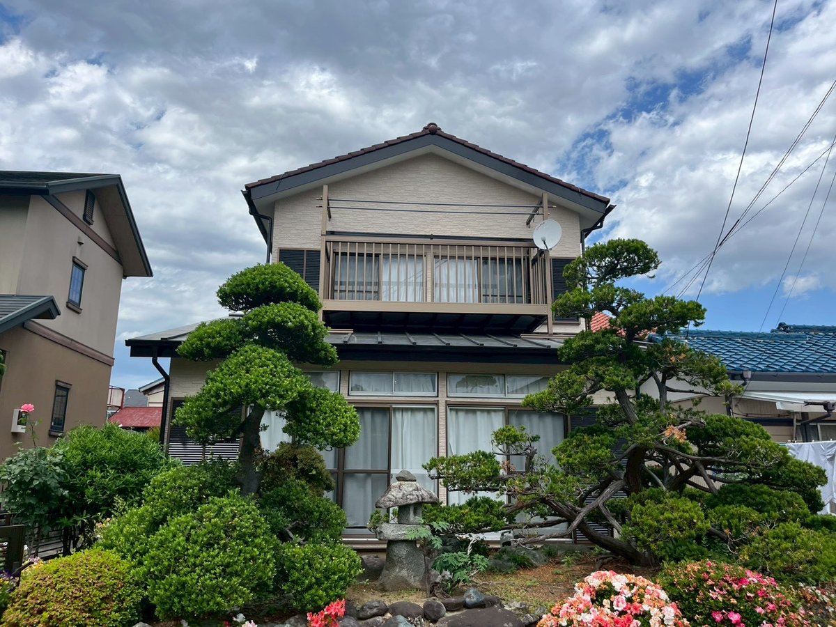 施工後 工事を終えた外観です。