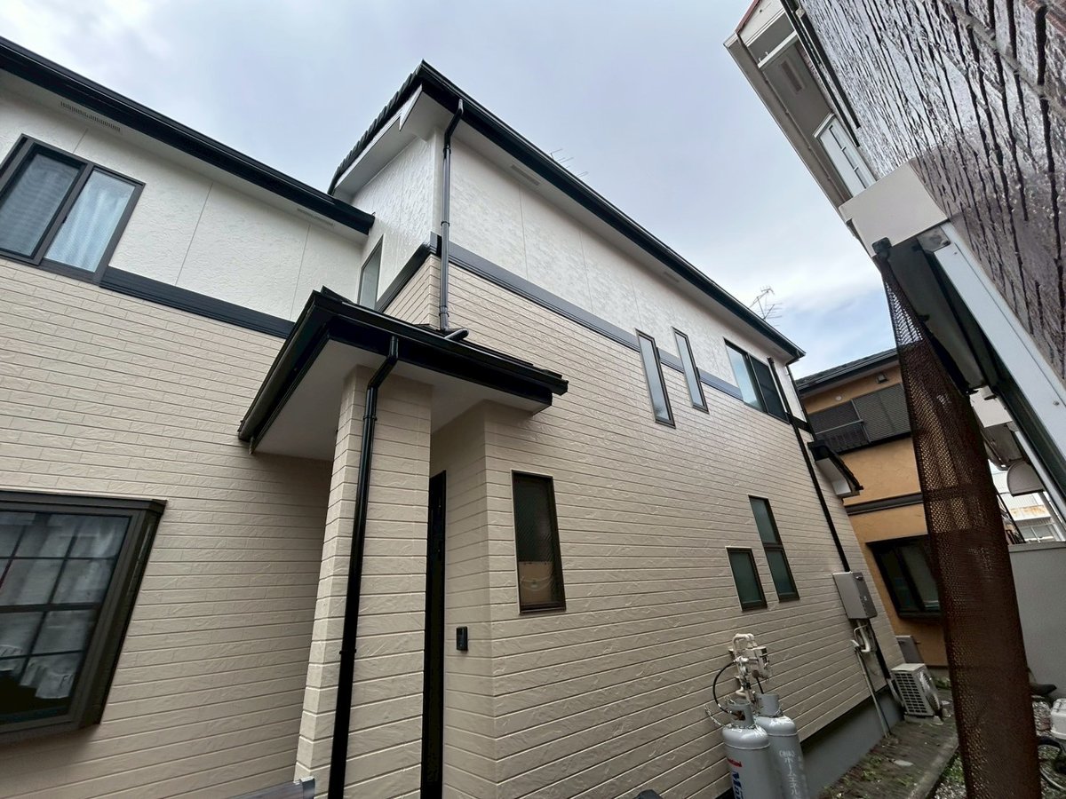 施工後　工事を終えた外観です。