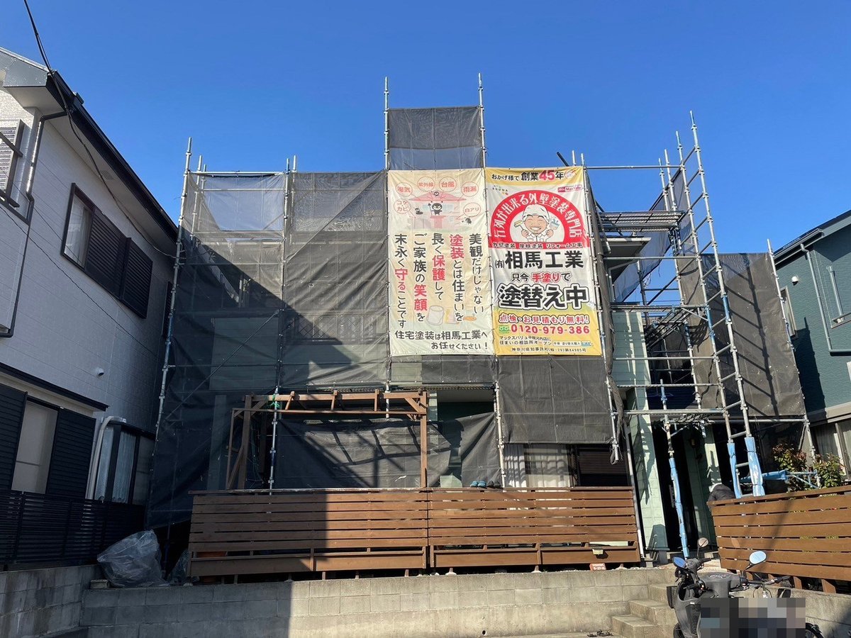 施工後 作業を終えたところです。