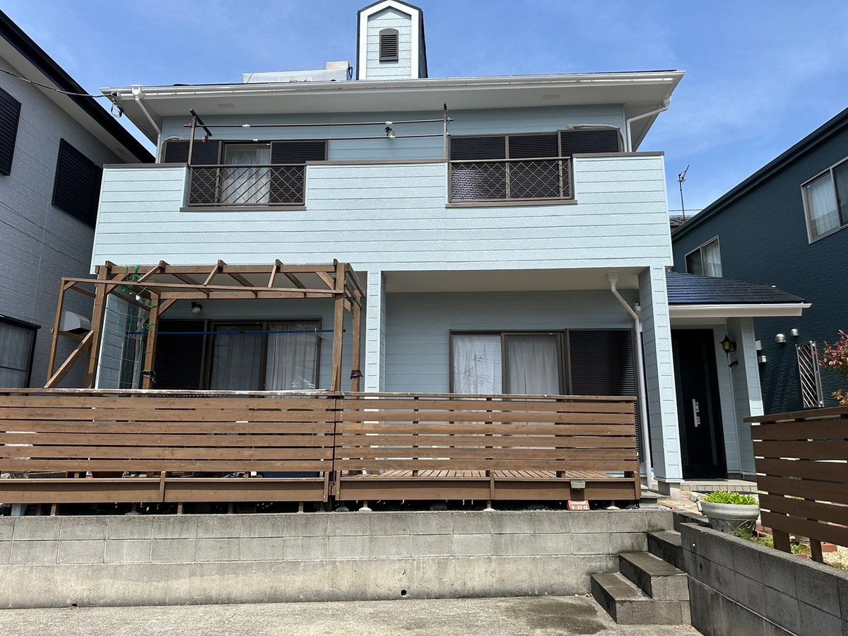 施工後 作業を終えたところです。