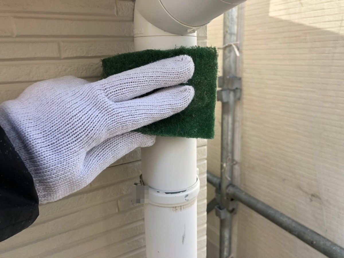 施工後 作業を終えたところです。