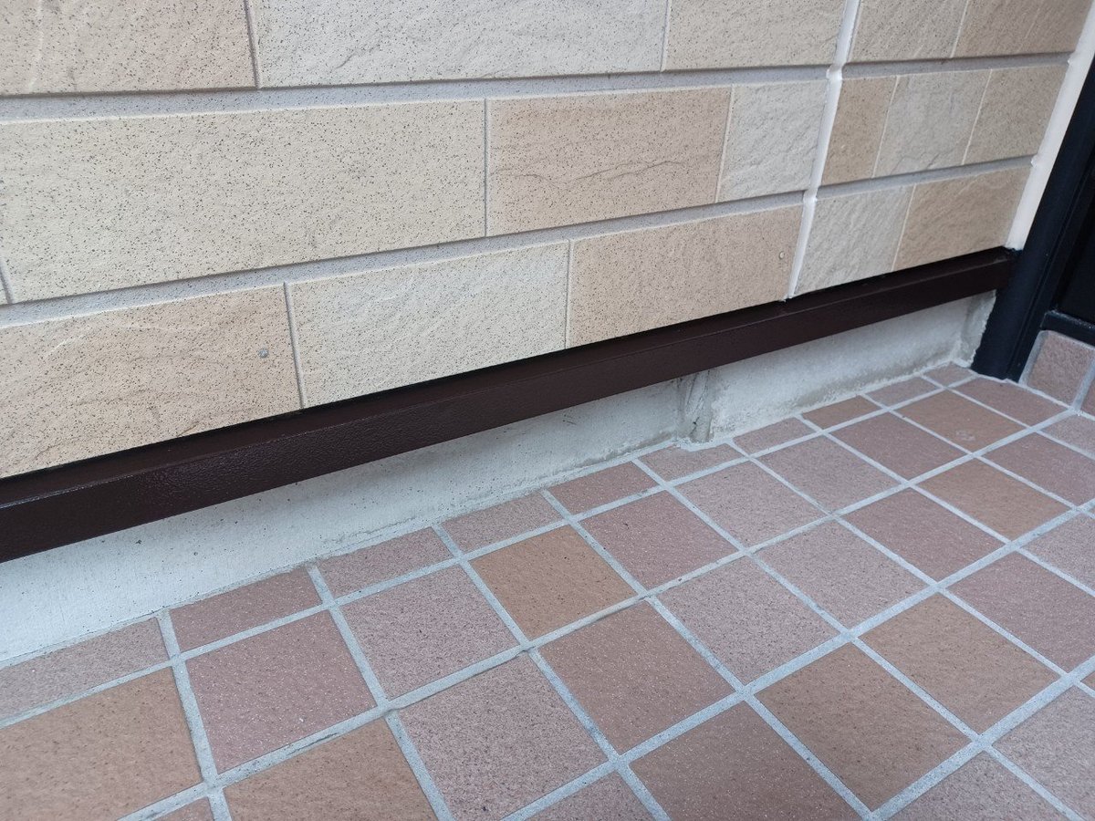 施工後　作業を終えたところです。