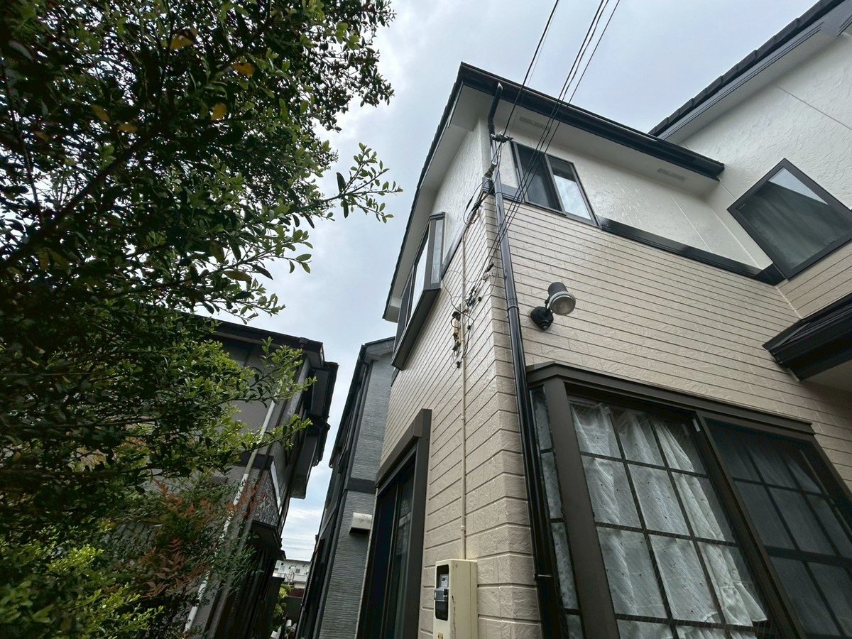 施工後　作業を終えたところです。